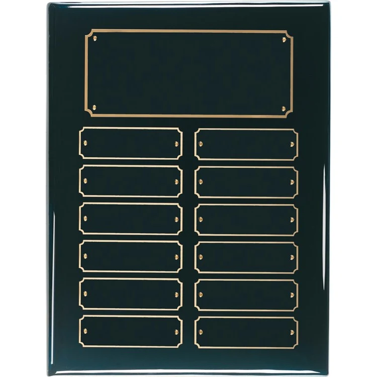 12 Plate Black Piano Finish Perpetual Plaques 1