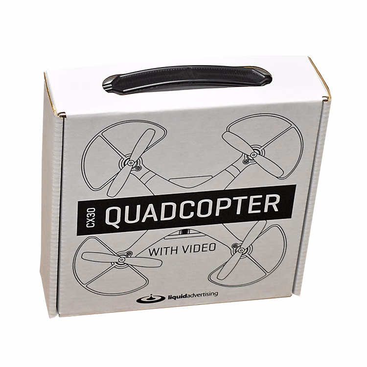 6 1/2" X 6 1/2" X 2" - E-Flute Outside Tuck Box
