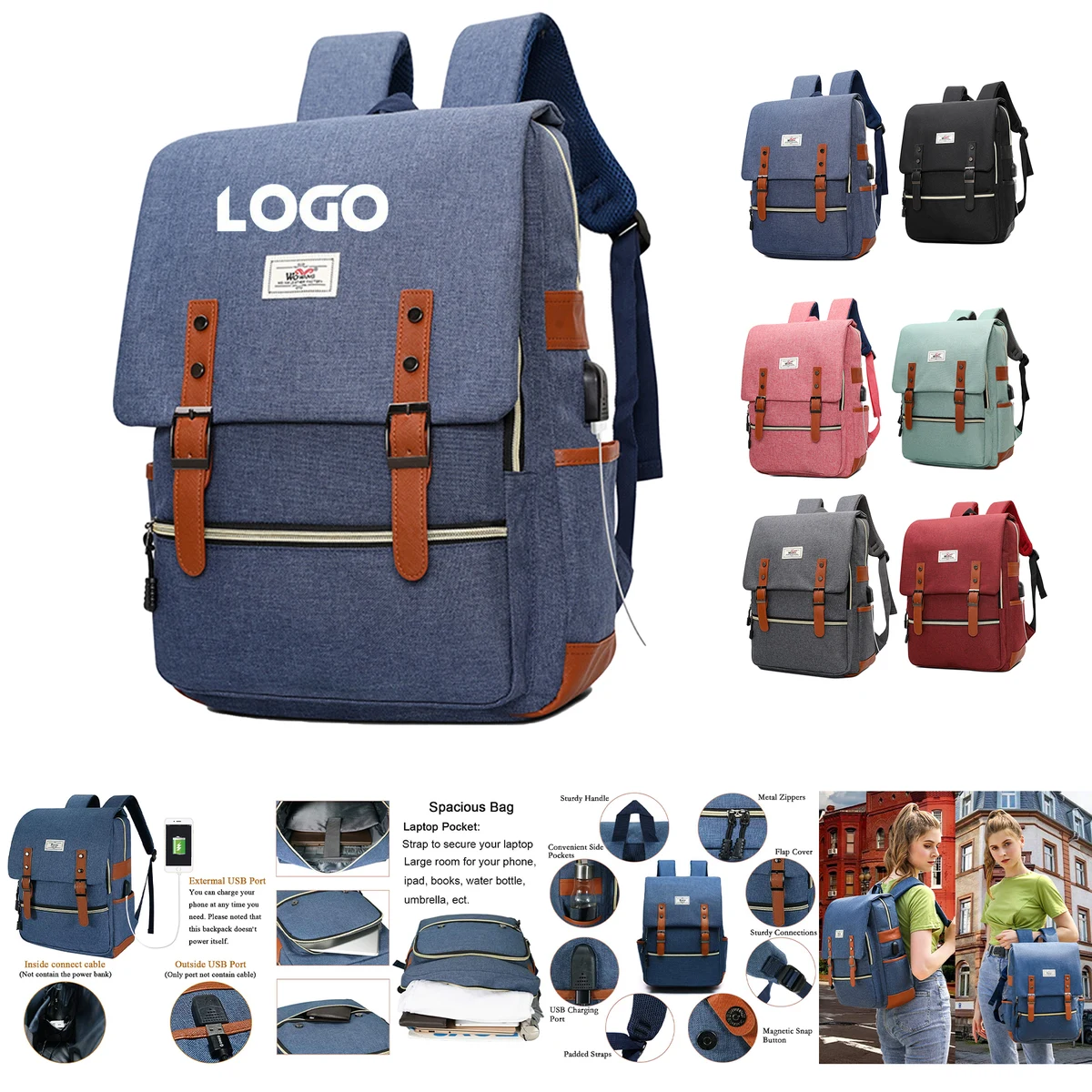 Unisex College Bag Bookbag 1