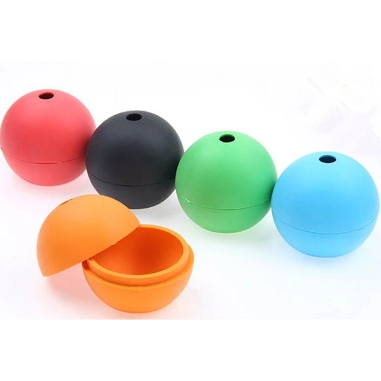 Ball Shape Silicone Ice Cube Tray Icing Mold Sphere with Lid 1