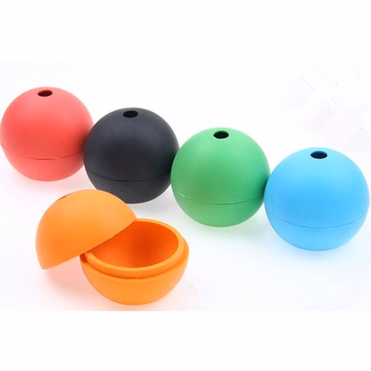 Ball Shape Silicone Ice Cube Tray Icing Mold Sphere with Lid