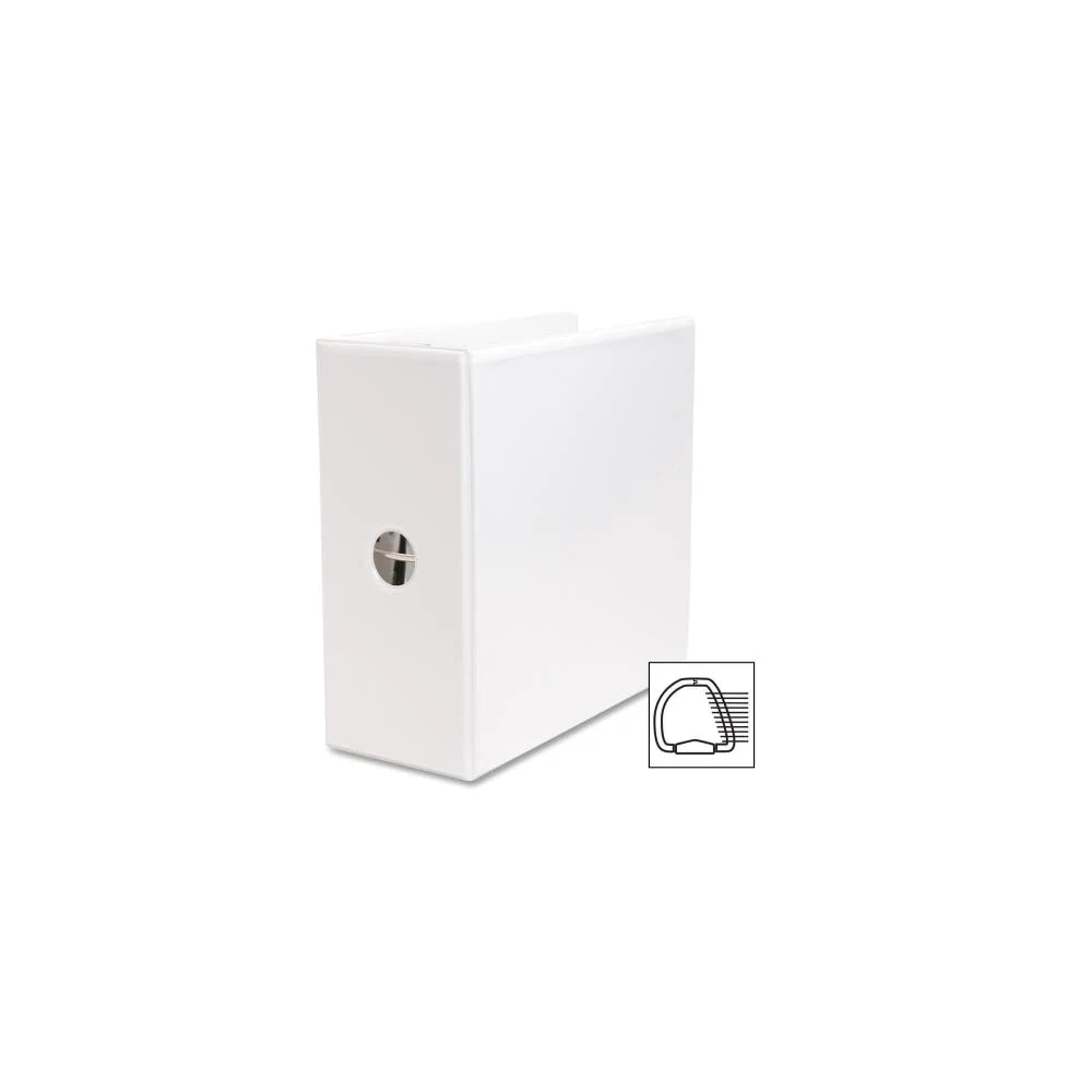 5" 3-Ring Binders - White D Rings View Covers 1