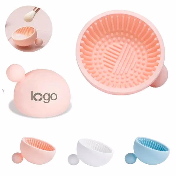 Silicone Makeup Brush Scrubber Bowl