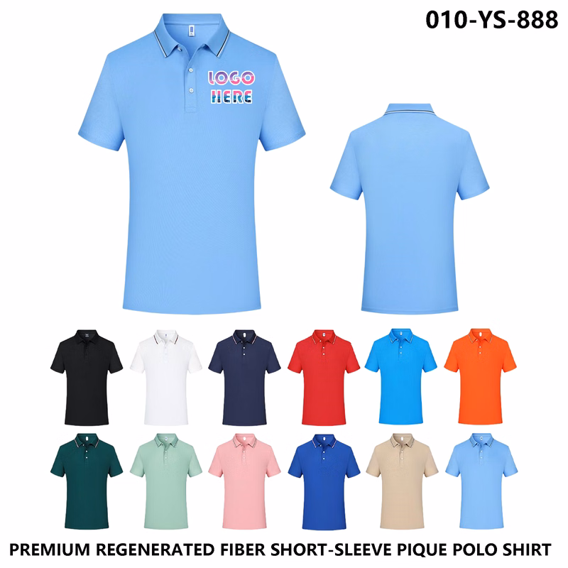 Custom Logo Unisex Short Sleeve Polo ?C Regenerated Fiber