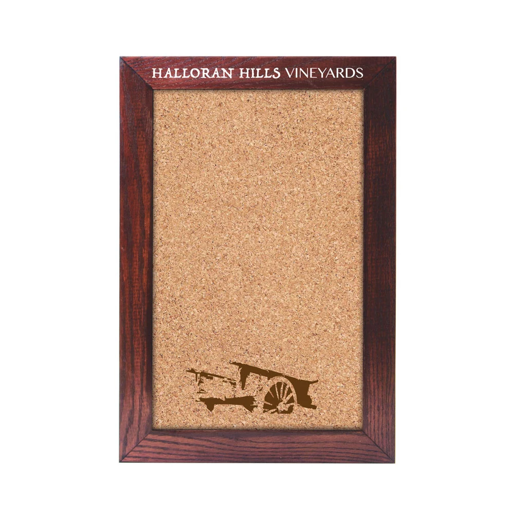 Wall Oak Frame Cork Board - 12"w x 18"h" 1