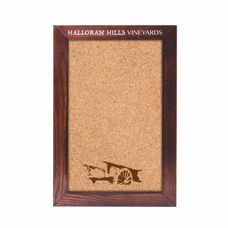 Wall Oak Frame Cork Board - 12"w x 18"h"