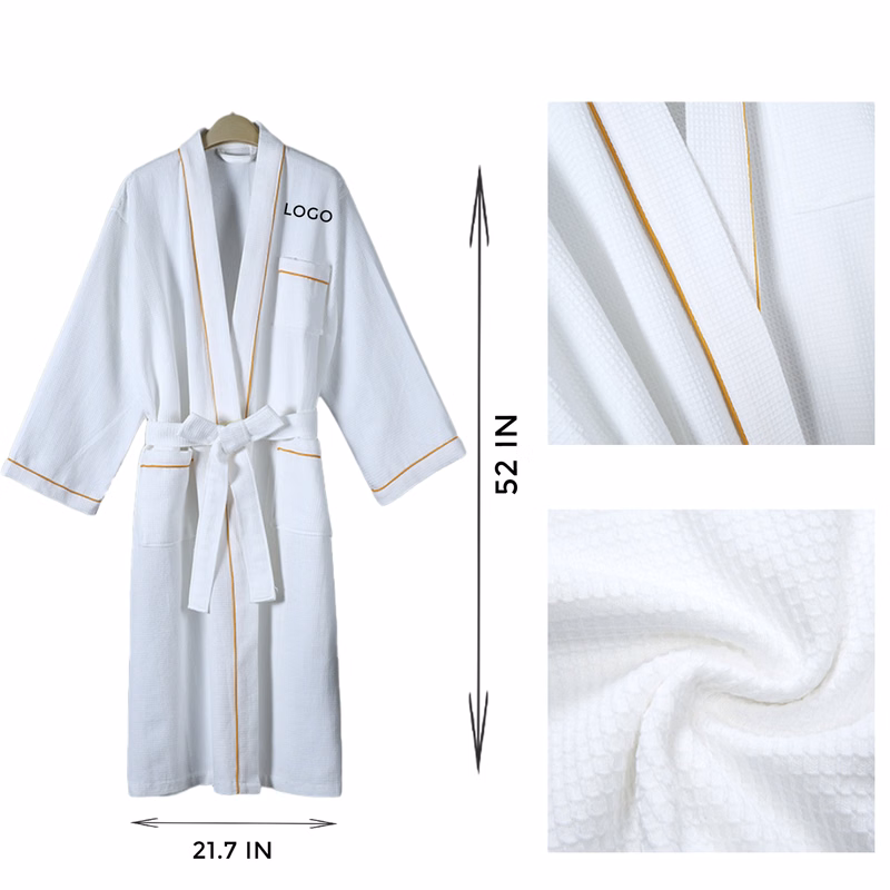 MOQ 10 PCS Soft Cotton Bathrobe