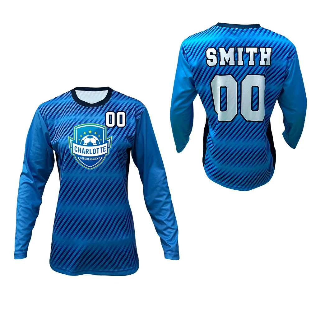 Women's Soccer Crew LS Pinhole Mesh Jersey 1