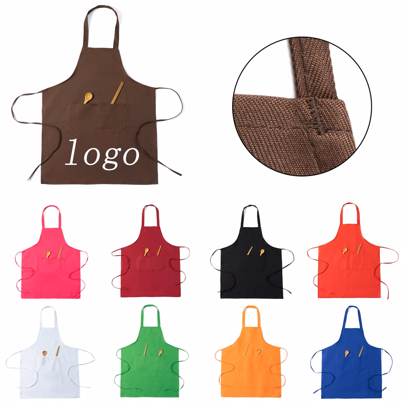 Simple Solid-Color Custom-Made Advertising Apron