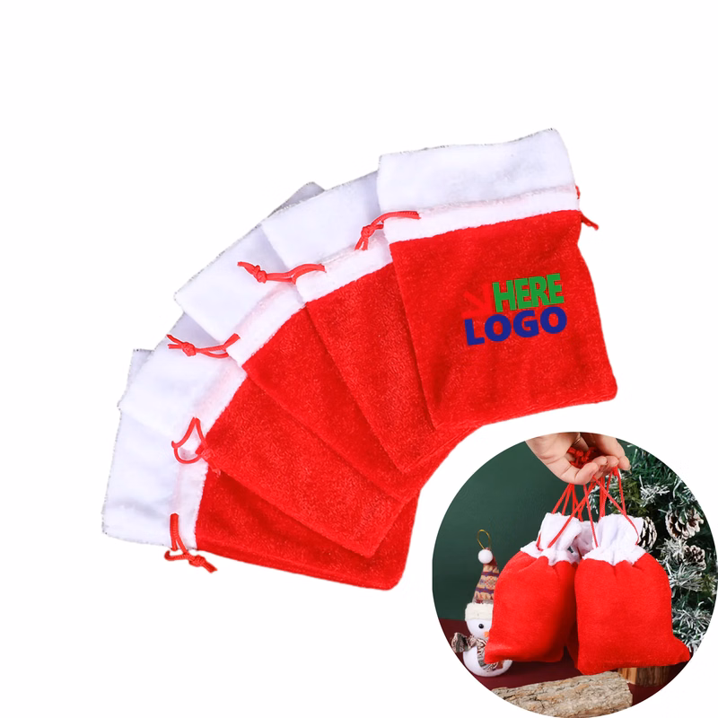 Christmas Drawstring Gift Bag Reusable Party Supplies