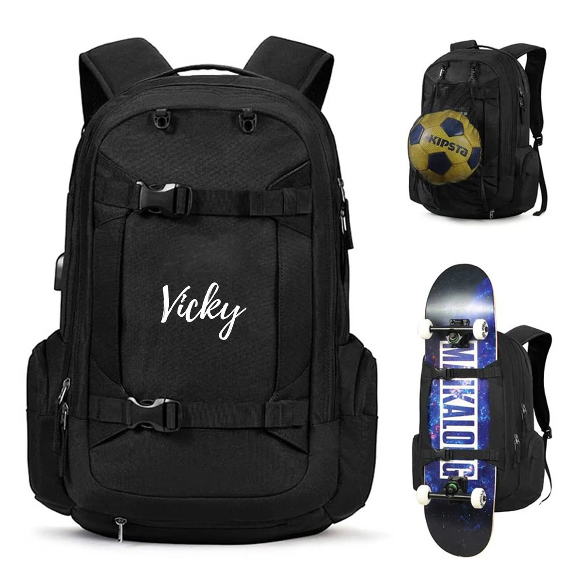 Oxford Shoulder Multifunctional Sports Backpack 1