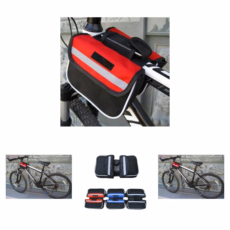 Multifunctional mountain bike double side tube bag