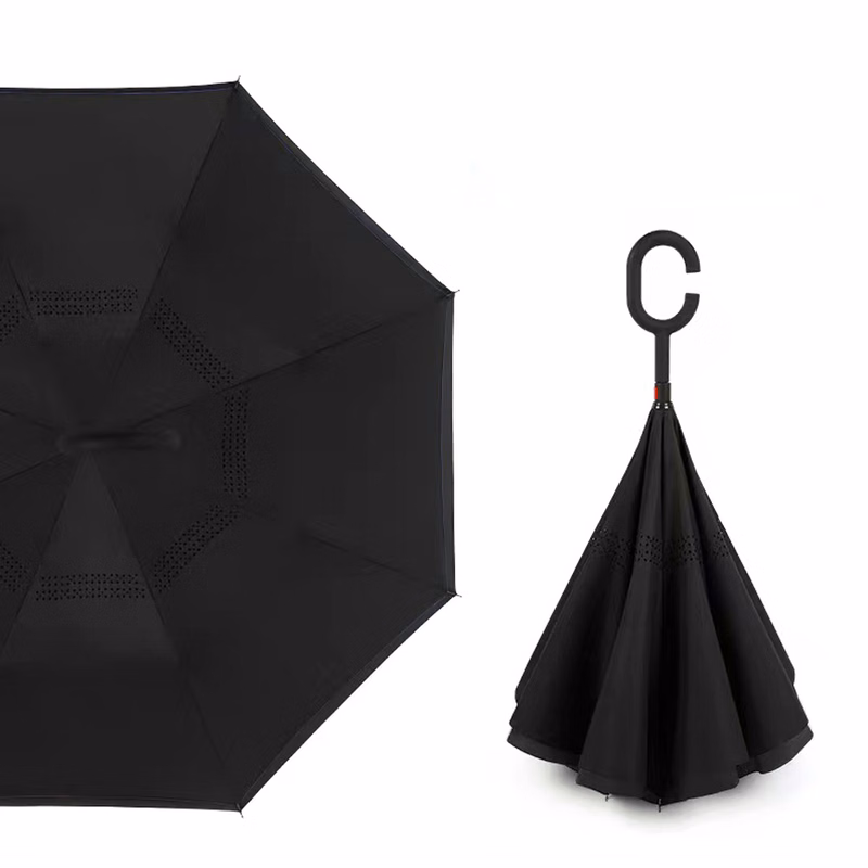 Wind-Resistant Inverted Compact Umbrella