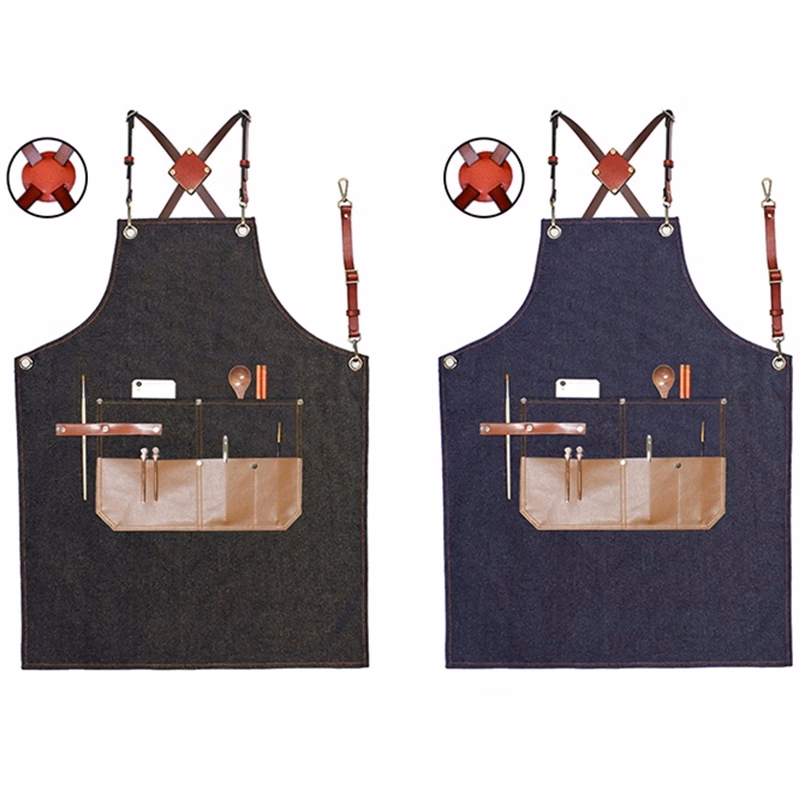 Multi Pocket Denim Apron