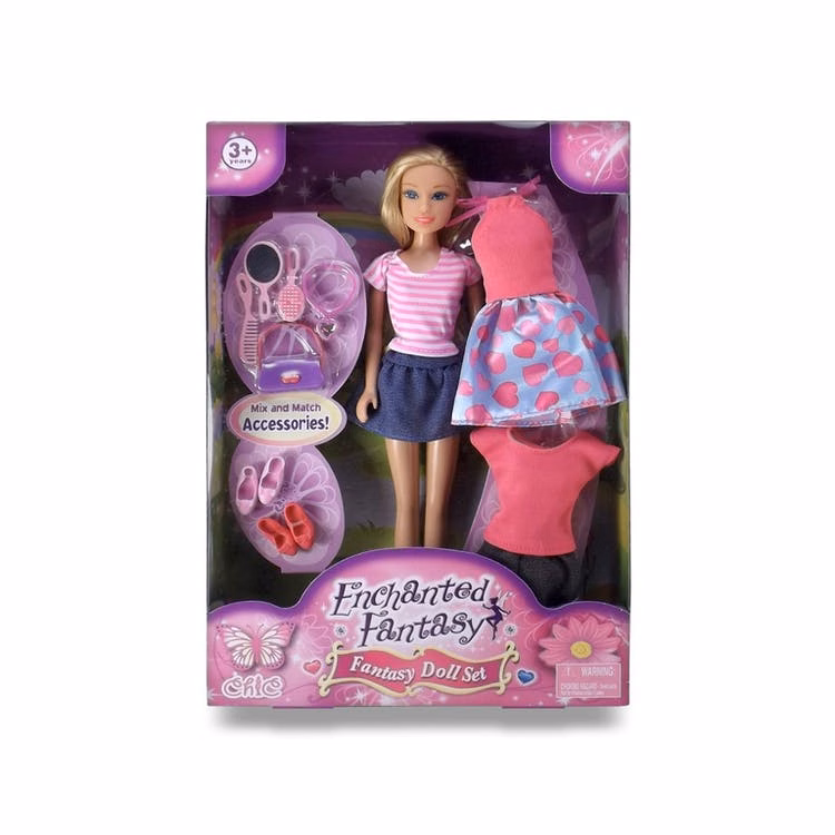 Enchanted Fantasy Fashion Doll Sets - Ages 3+ Accessories