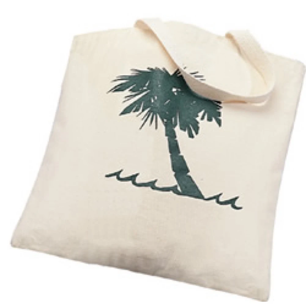 600D Color Canvas Large Flat Promo Tote Bag 1