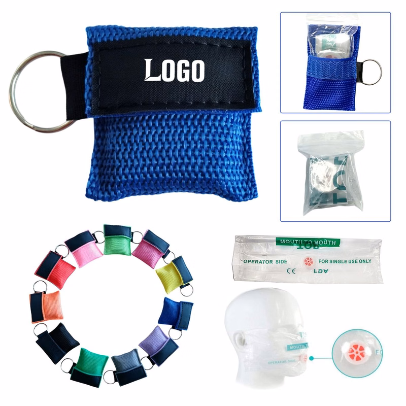 CPR Mask Keychain One Way Valve Face Shield