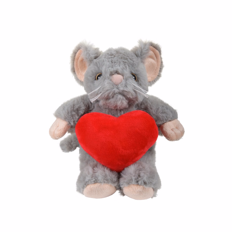 soft plush Mouse with heart
