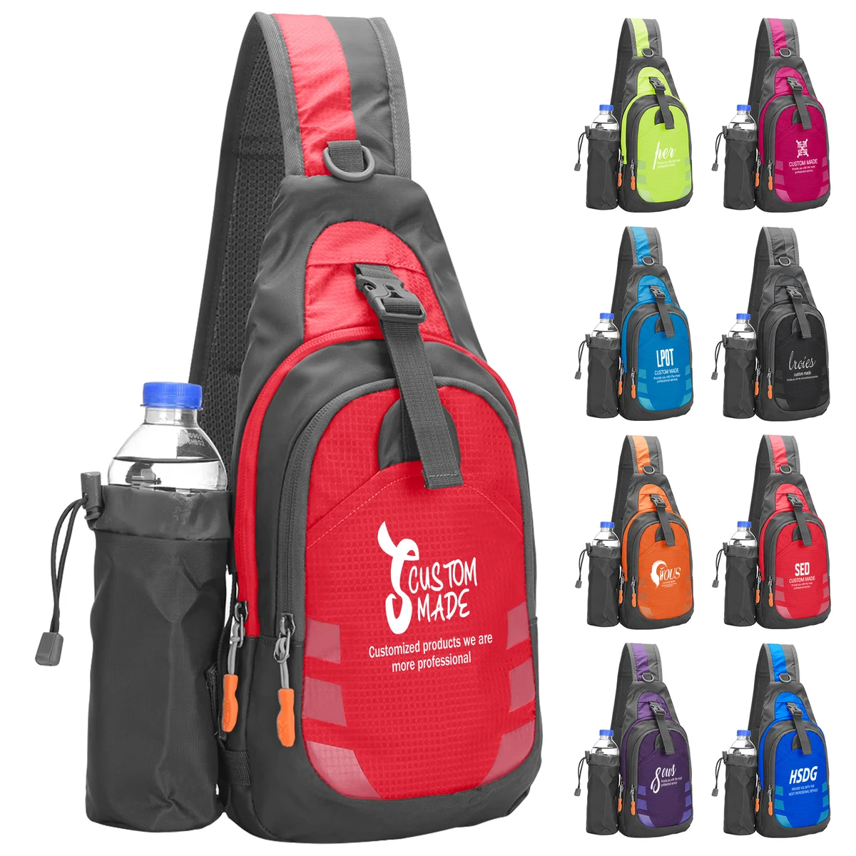 Nylon Crossbody Backpack Bag 1