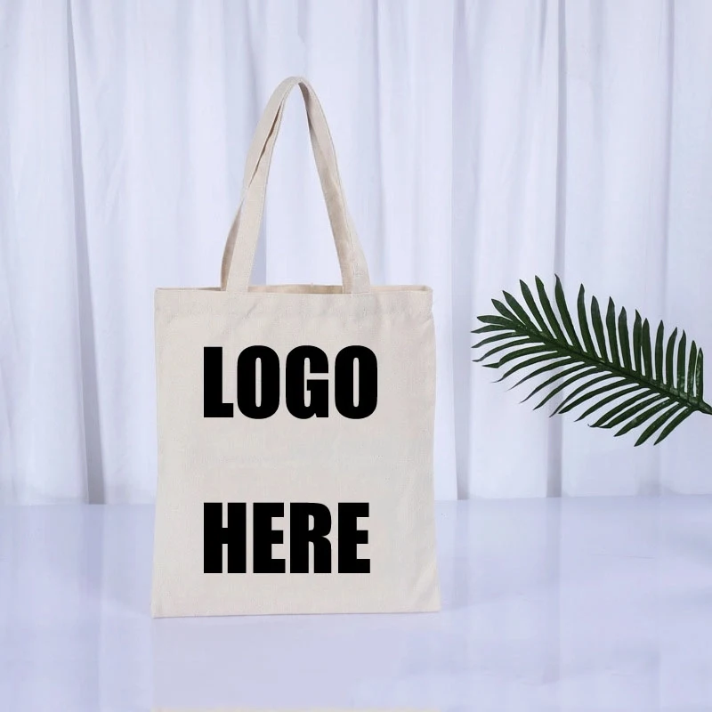 Custom Natural Cotton Lightweight Blank Bulk Cloth bags, custom tote bag with logo imprint 1