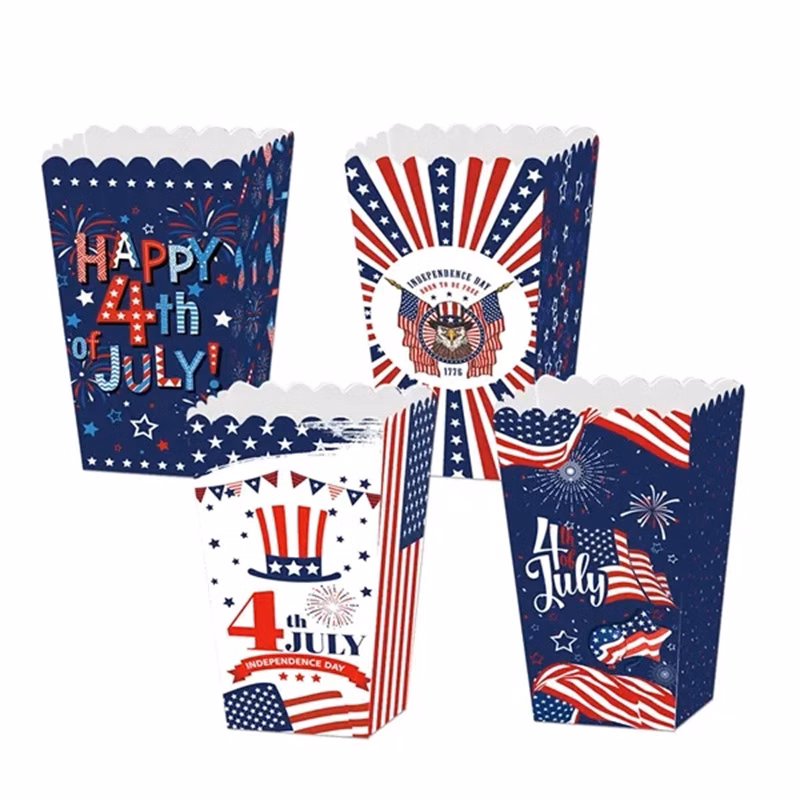 4-Pcs Popcorn Boxes