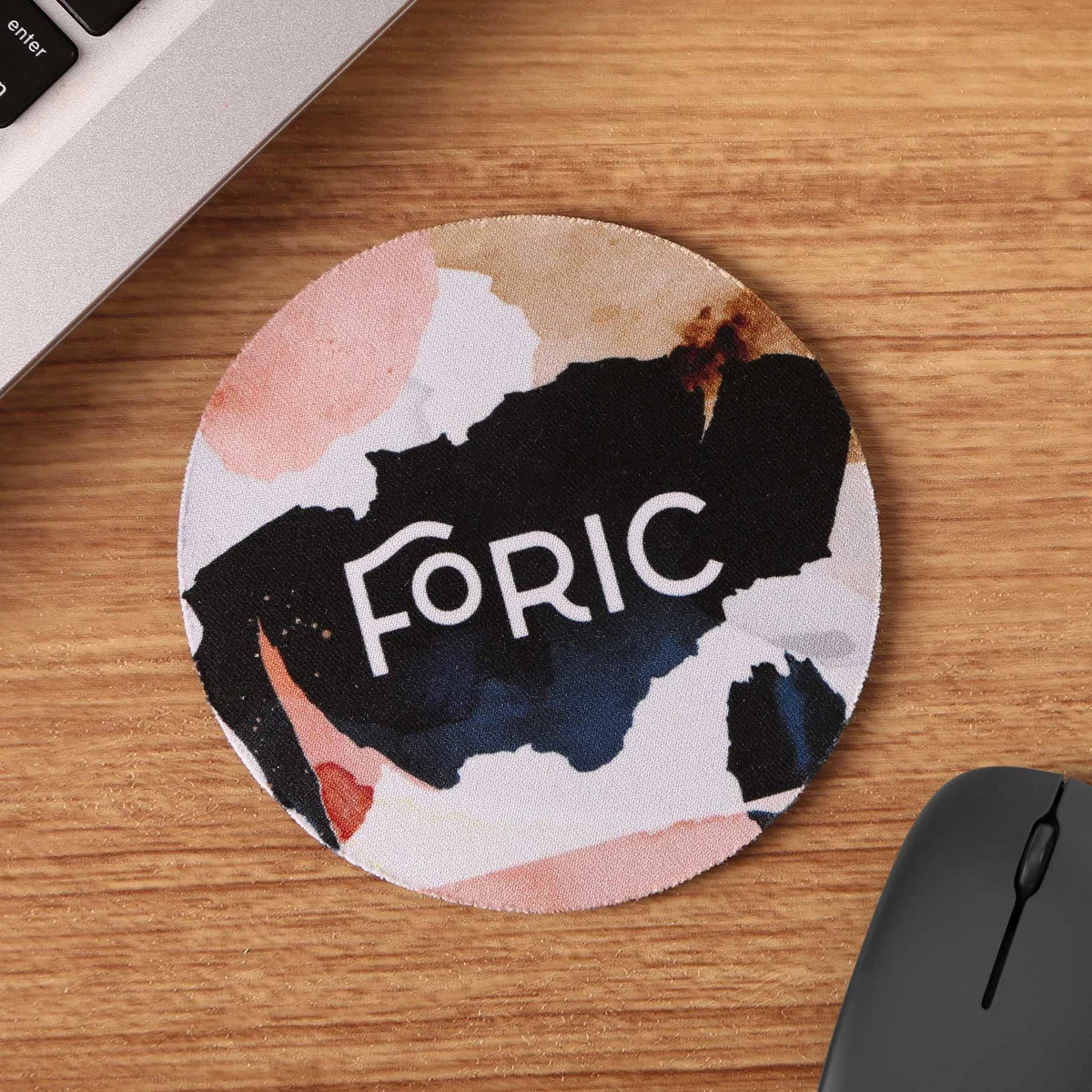 Full Color 5" Round Jar/Bottle Opener & Mini Mousepad 1