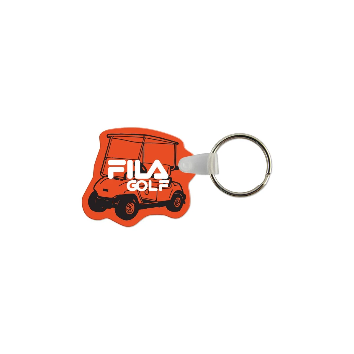 Golf Cart Shaped USA Made Vinyl Keychain 1