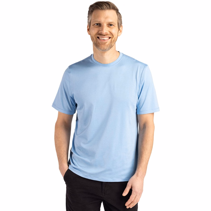Cutter & Buck Coastline Recycled Double Peached Mens Short Sleeve Tee