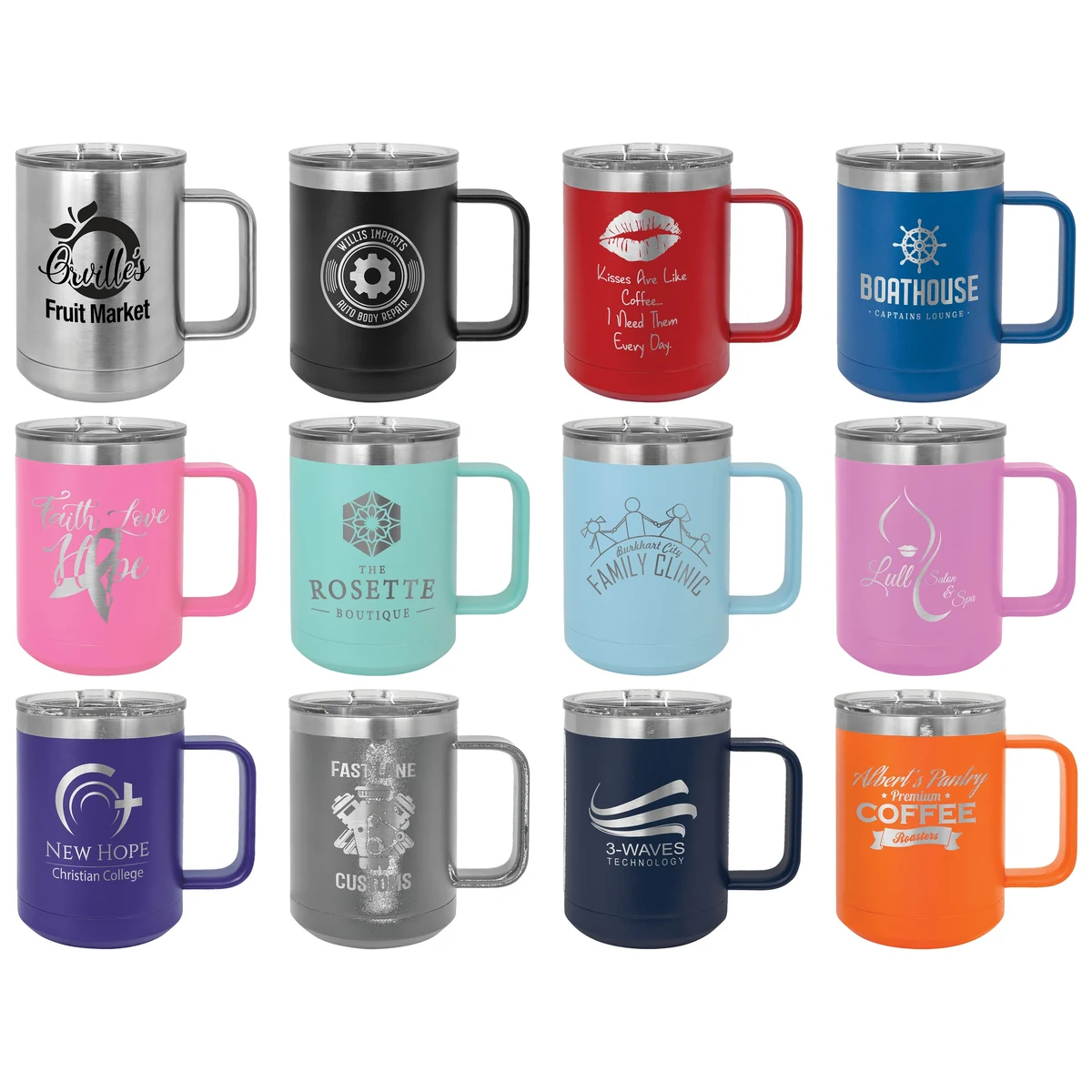 Polar Camel 15 oz. Vacuum Insulated Mug with Slider Lid 1