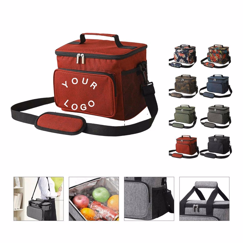 10L Insulated Cooler Bag with Strap for Travel Picnic