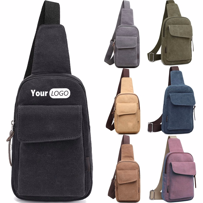 Canvas Crossbody Backpack for Women & Men Chest Bag