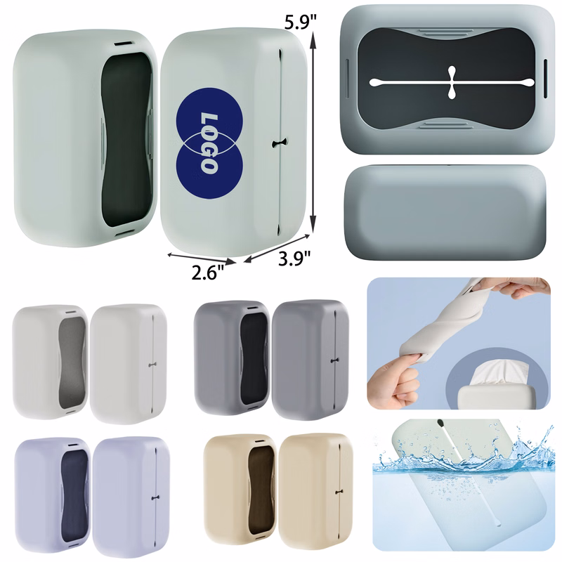MOQ 50 PCS Stylish Silicone Tissue Box