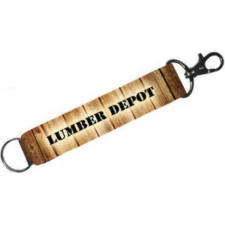 Full Color Deluxe Neoprene Wristband with 26mm Key Ring and Lobster Clip 1