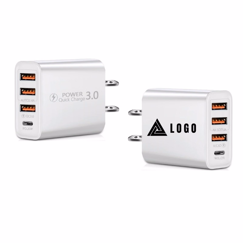 Portable 4 Port Fast Charge
