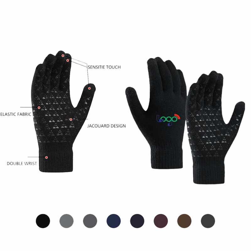 Winter Touchscreen Gloves with Anti-Slip Palm for Cycling and Outdoor Activities