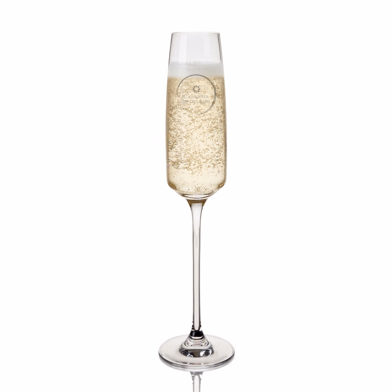Viski® Reserve Julien Crystal Flute Glass, set of 4