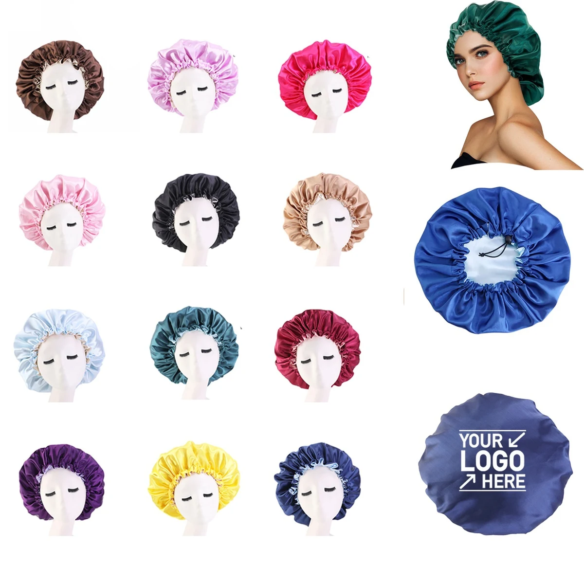Double Layer Satin Bonnet 1