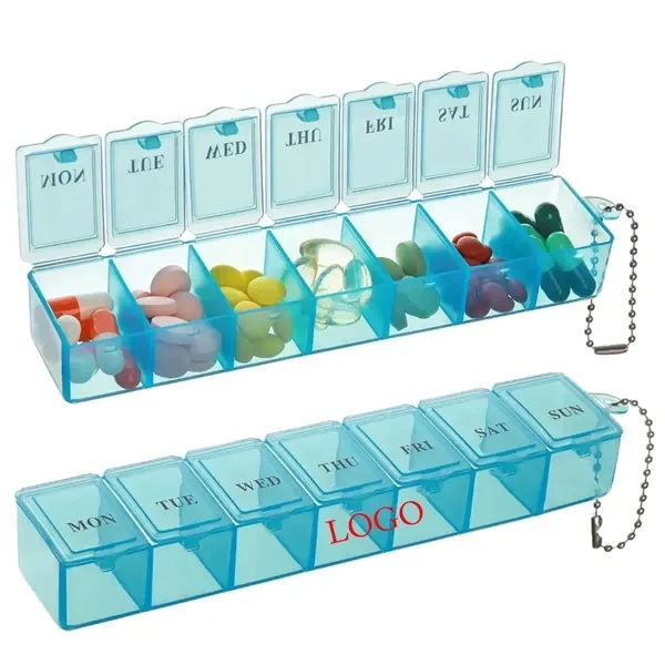 Weekly Pill Organizer for Commutes, Fitness and Travel 1
