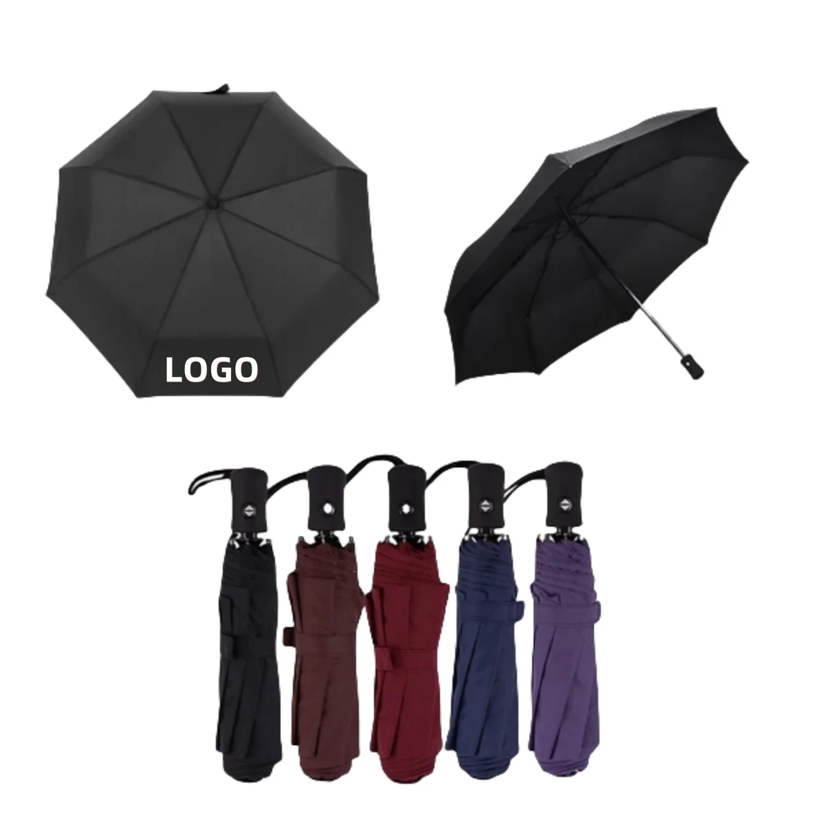 Automatic Open Close Travel Folding Umbrella 1