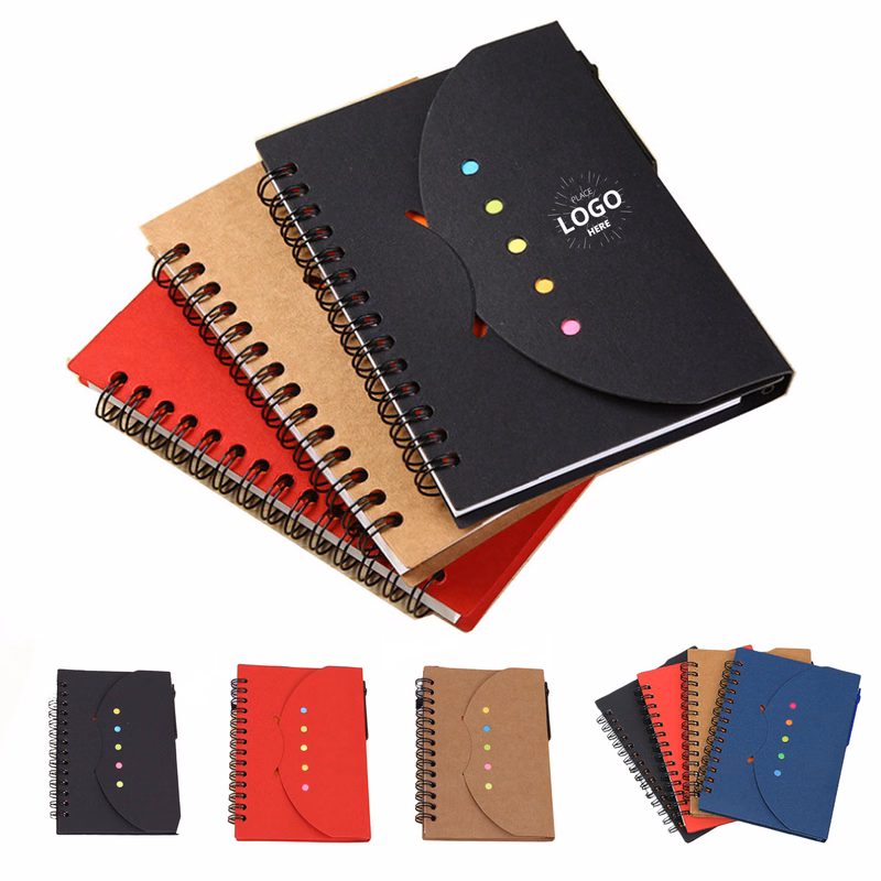 Multi-Functional Notebook w/Sticky Notes and Flags & Pen