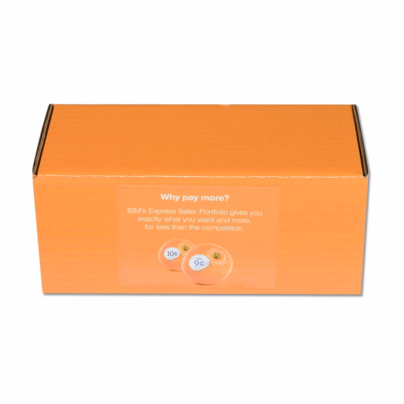 8" x 3 1/2" x 3 1/2" B-Flute Inside Tuck Box