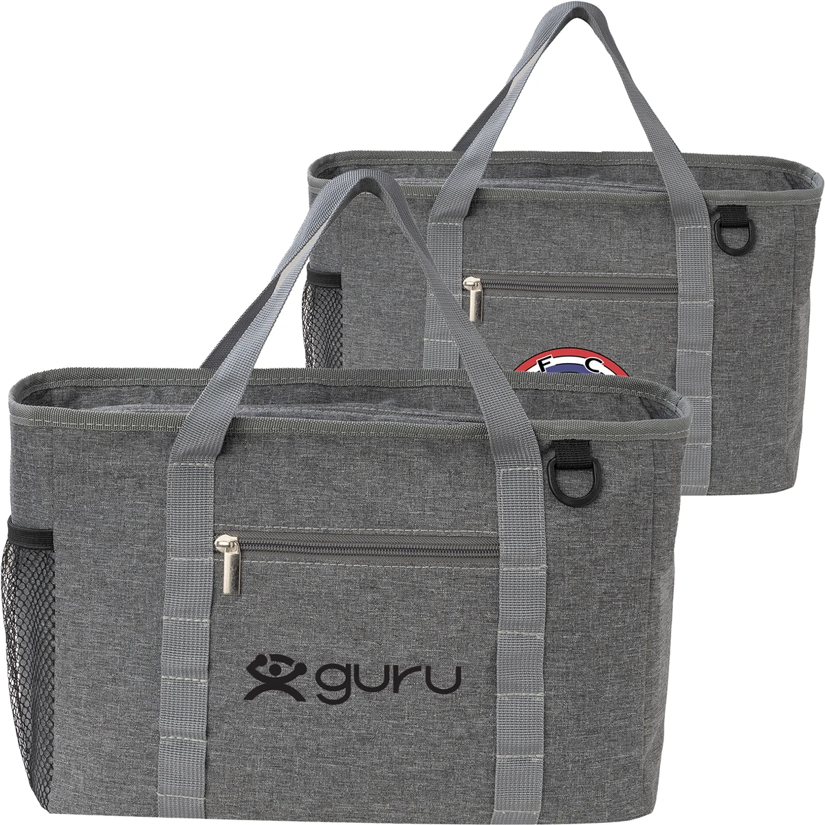 Heather Lite Insulated Lunch Bag with Zipper Pockets 1