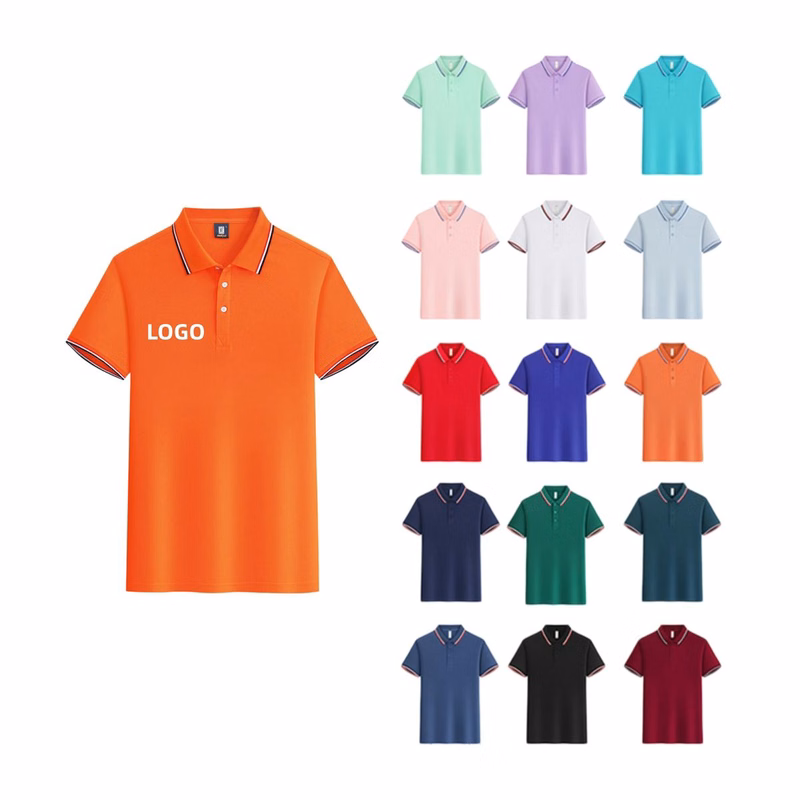 220g Combed Striped Cotton Polo Shirt