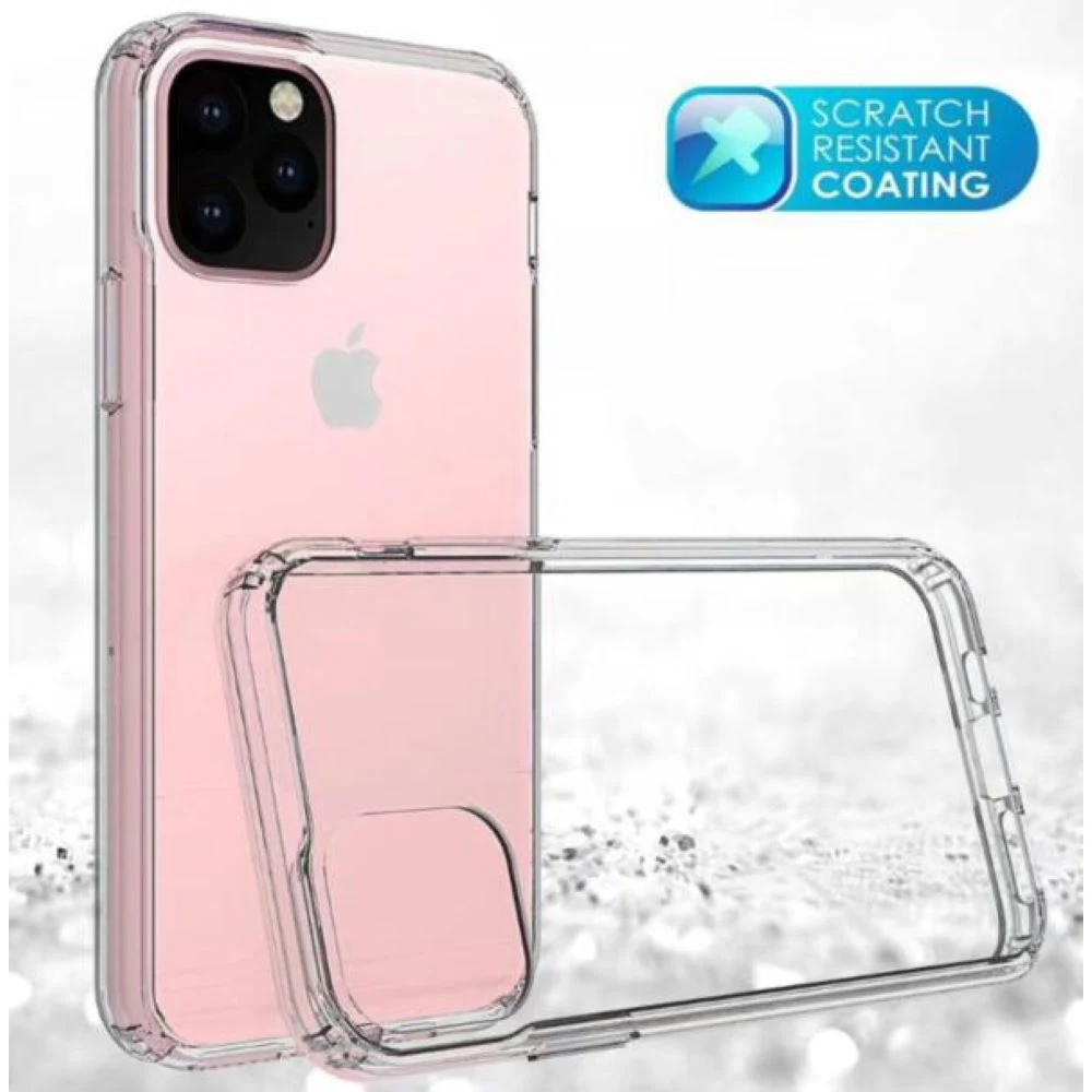 iPhone 11 Pro Max Clear Hard Shell Case w/TPU Bumpers 1