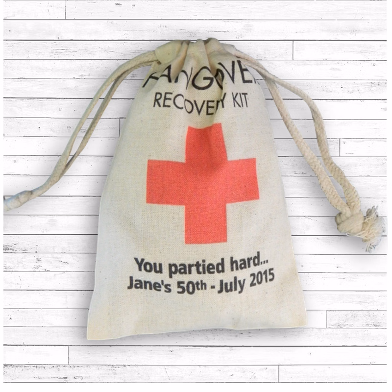 3"x 4" Custom Printed Cotton Pouch with Drawstring
