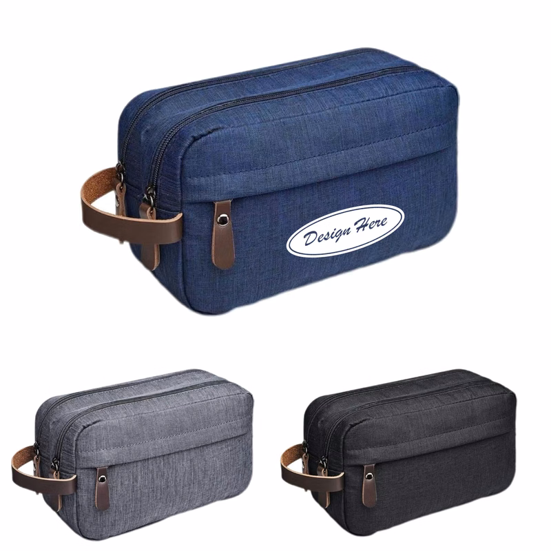 Large Waterproof Travel Makeup Bag Featuring Handy Handle