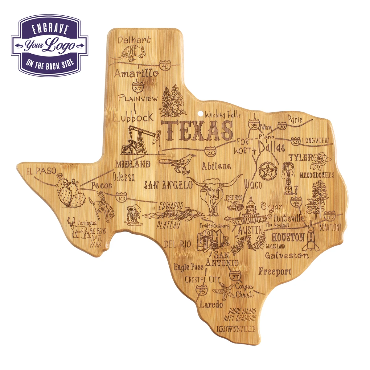 Destination Texas Cutting & Serving Board 1