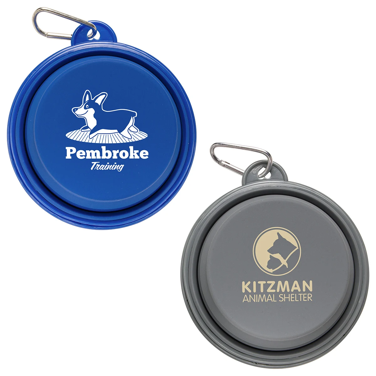 Feed 'N Go Collapsible Pet Bowl with Carabiner 1