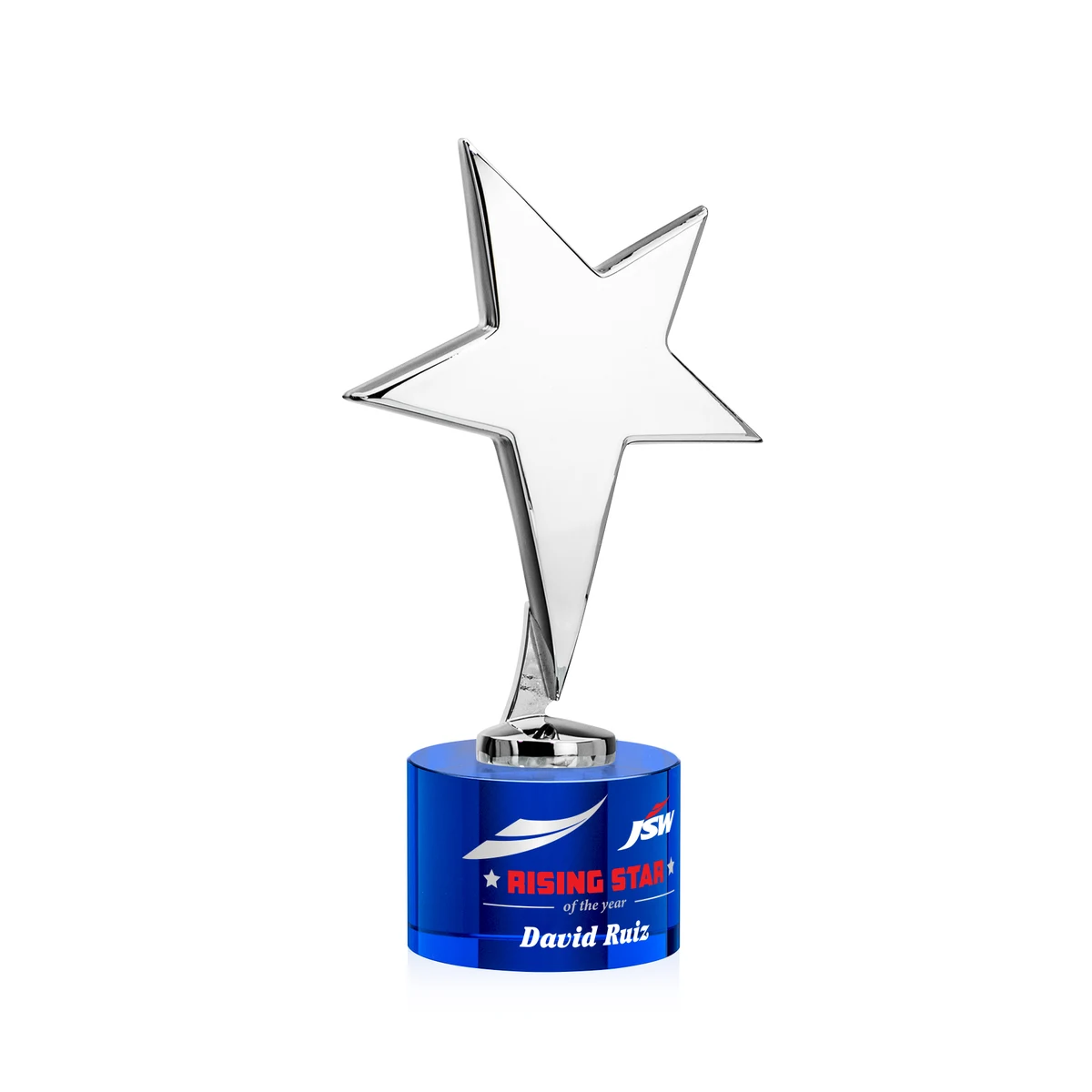 Tuscany Chrome Star VividPrint™ Award on Marvel Base - Blue 1