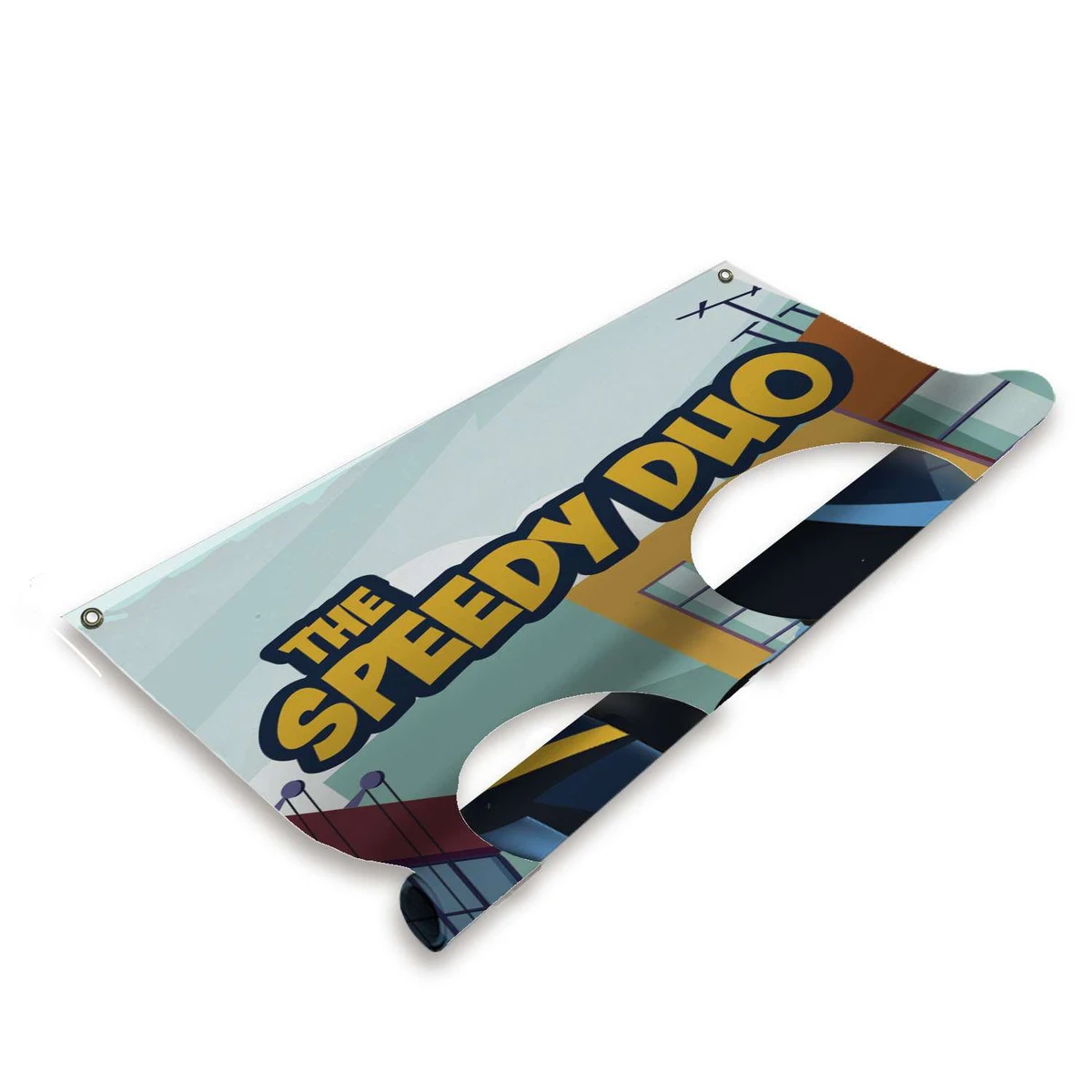 3.5' FrameWorx Double Face Cutout Replacement Banner (Single-Sided) 1